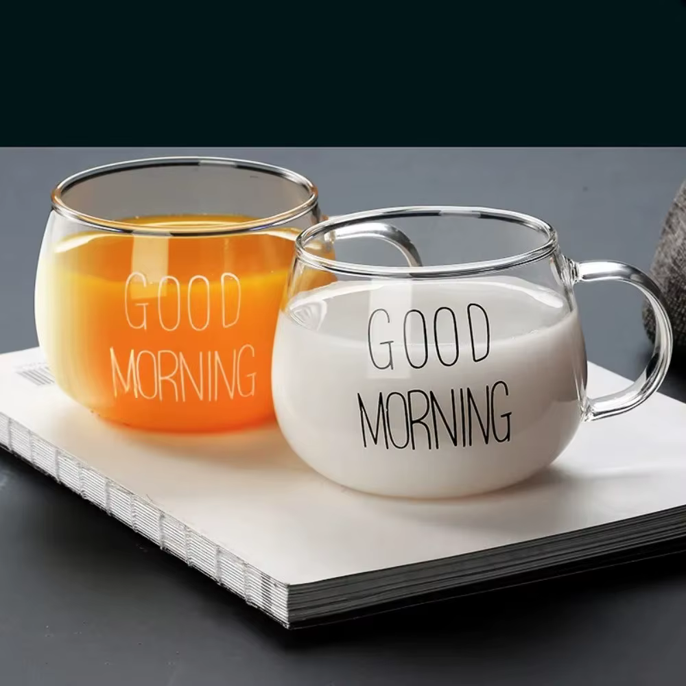 Tasse à café et thé en verre de 350ml