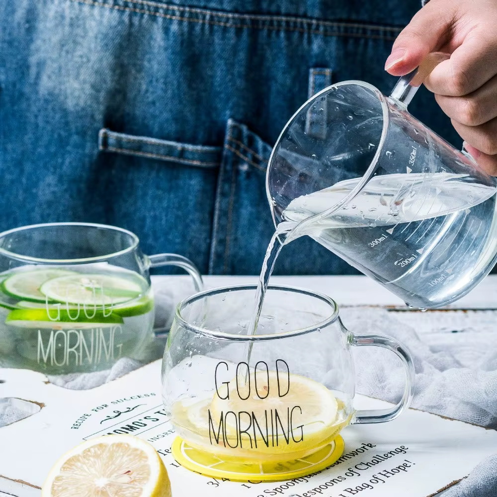 Tasse à café et thé en verre de 350ml