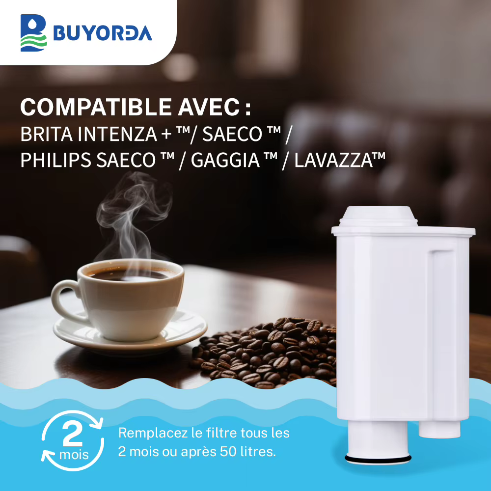 Filtre À Eau Pour Café Buyorda Compatible Avec Brita Intenza+