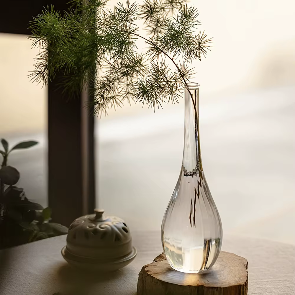 Vases à bourgeons en verre contemporains