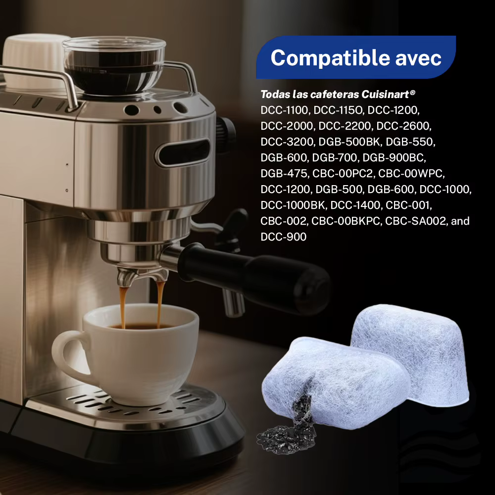 Filtres À Eau De Rechange En Charbon Actif Pour Cafetières For Cuisinart - Éliminent Le Chlore