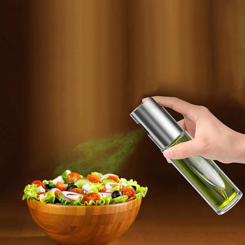 Bouteille d'huile d'olive en verre pour BBQ