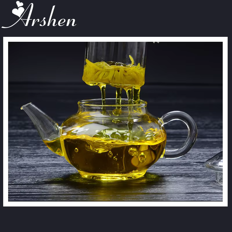Arshen – théière en verre filtrée et résistante à la chaleur de 250ml