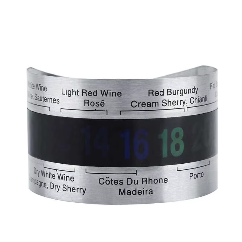 Thermomètre pour bouteille de vin