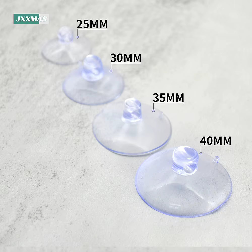 Ventouse Transparente en Silicone pour le Bain, Crochet Mural Universel pour Fenêtre, Verre, Voiture, Mariage, Voyage, 25/30/35/40mm