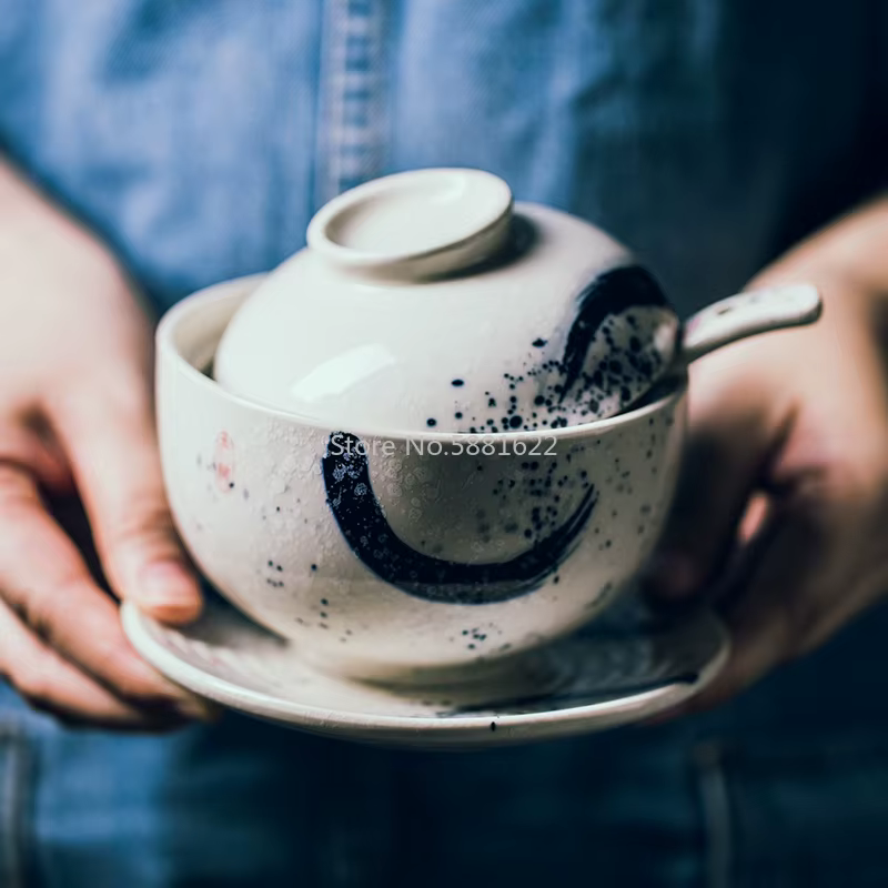 Tasse à soupe en céramique de style japonais