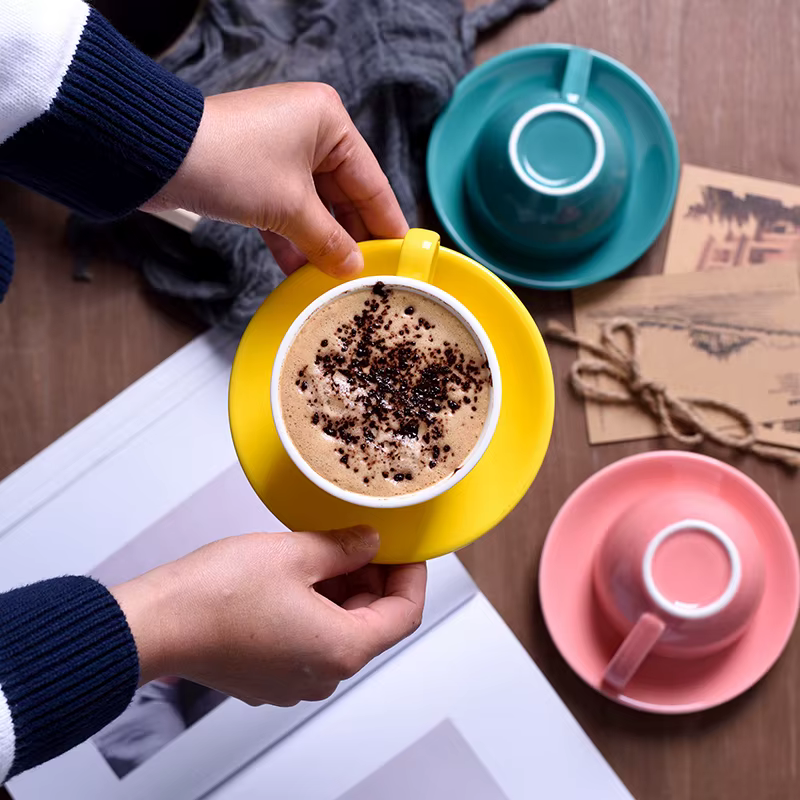 Tasses à café en céramique de haute qualité de 220ml