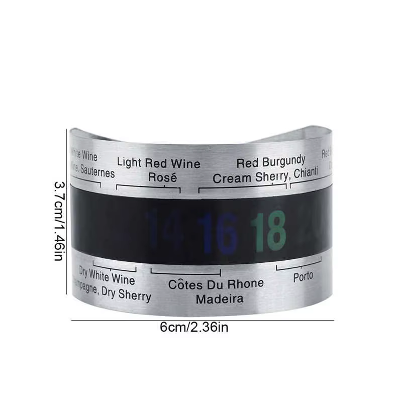 Thermomètre pour bouteille de vin