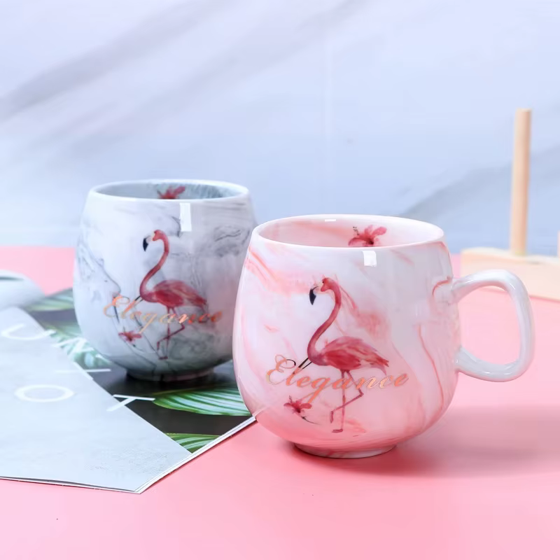 Tasse créative en céramique et marbre