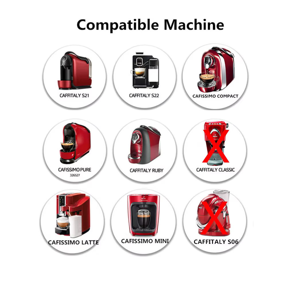 Capsules de café réutilisables en acier inoxydable