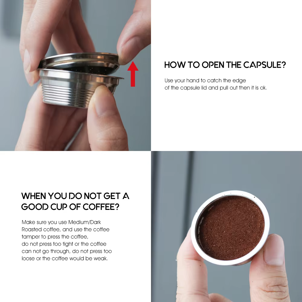 Capsule de café réutilisable Icafilas pour filtres