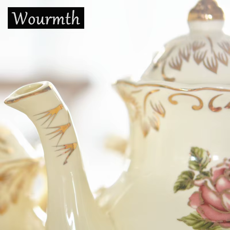 Lvory-Cafetière en porcelaine européenne