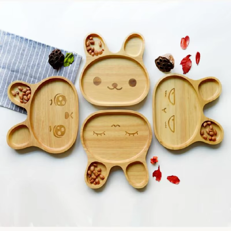 Assiette en bois naturel 20 cm