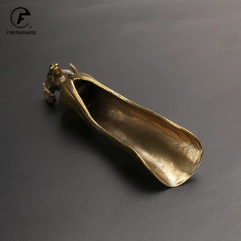 Cuillères à thé en laiton et cuivre