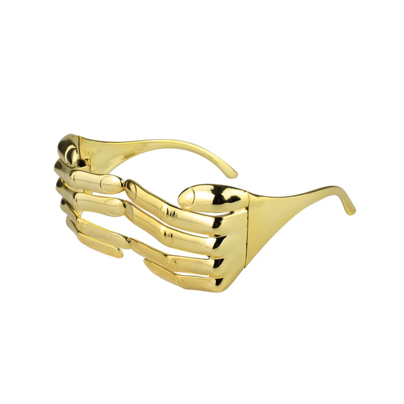 Lunettes One Piece Gold Fingers pour femmes, Festival Points, Cosplay, Bar de fête, Mode extraordinaire