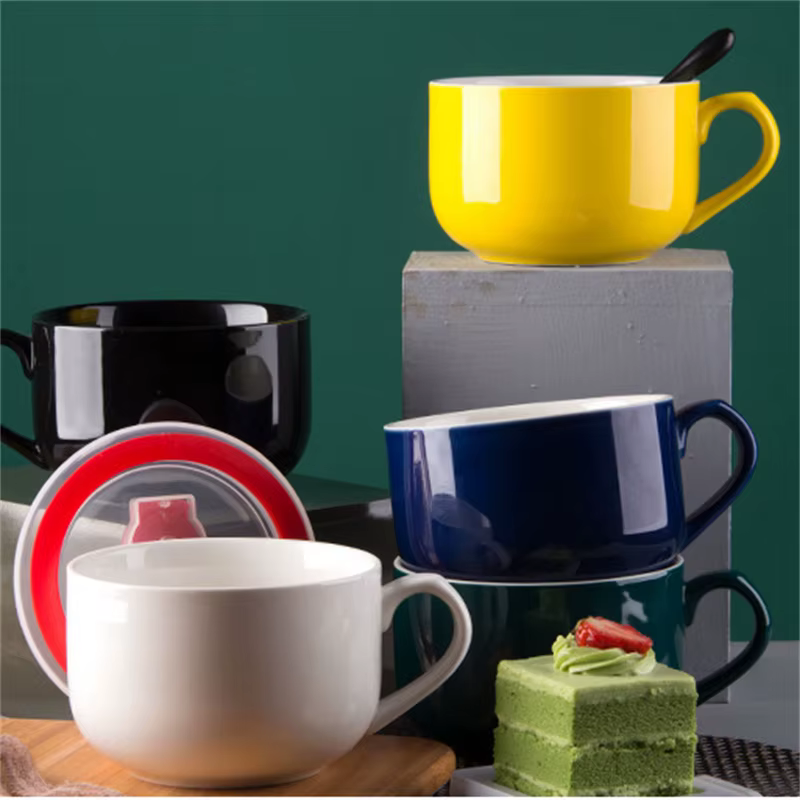 Tasse à café en céramique de grande capacité