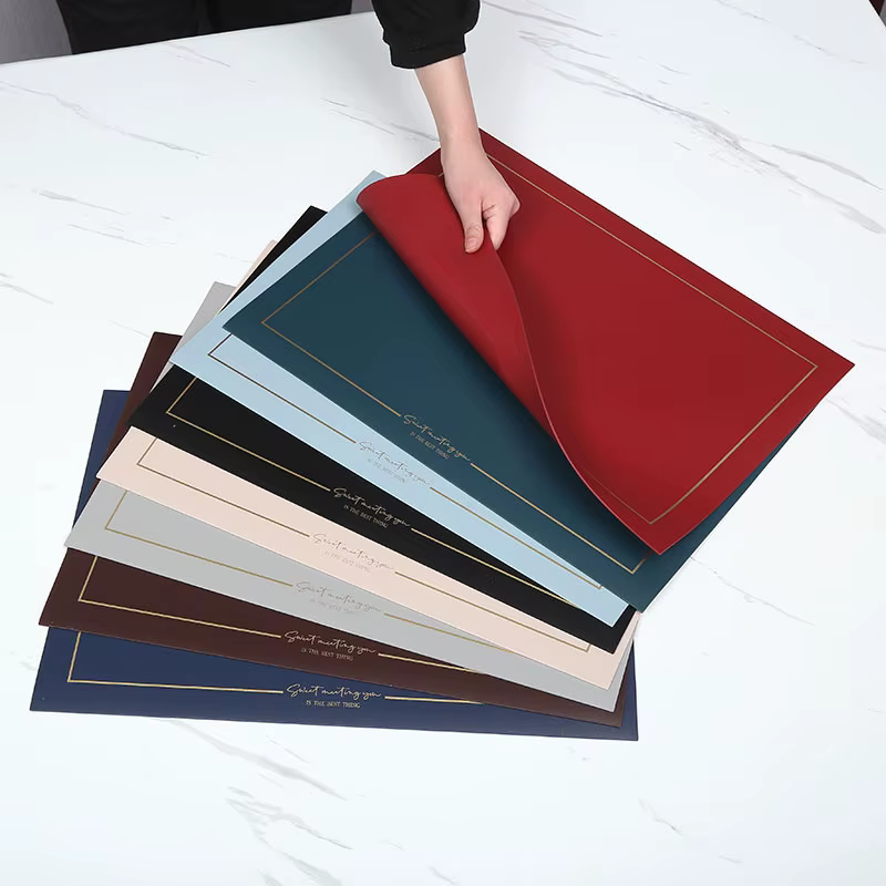 Sets de Table Rectangulaires en Cuir