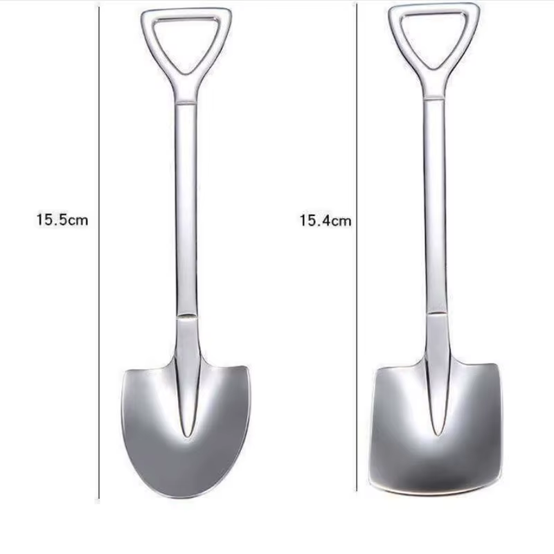 Pcs 1/2 Cuillère À Café Ensemble de Couverts En Acier Inoxydable Rétro Fer Pelle