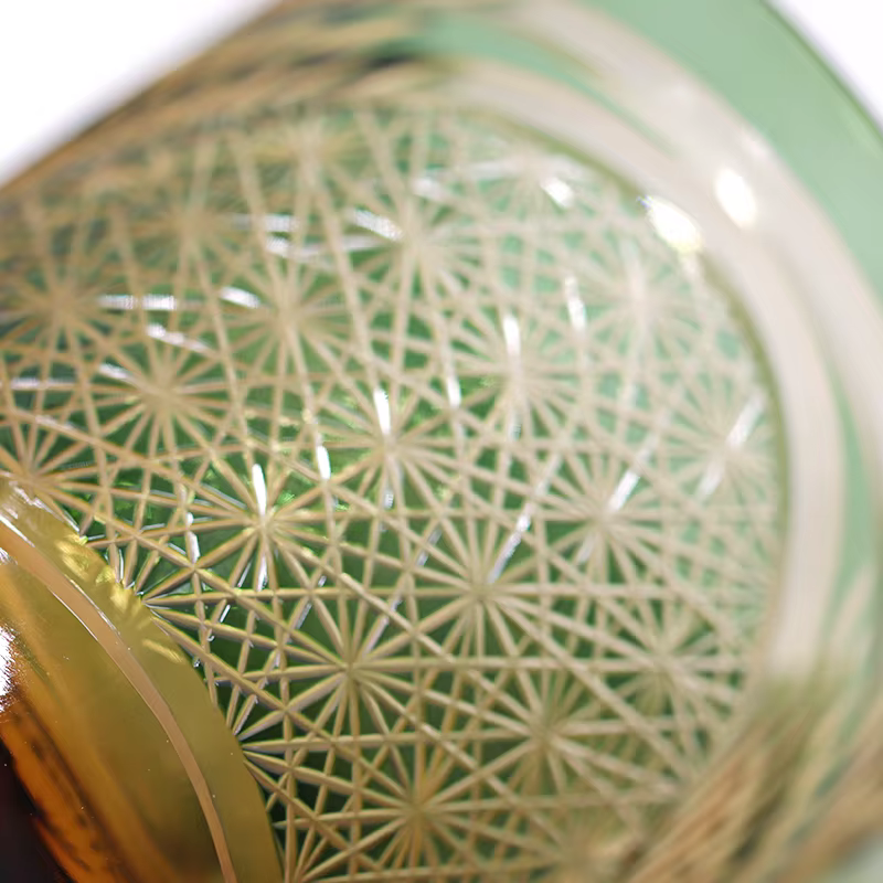 Verre à boire multicolore Edo Kiriko de Style japonais