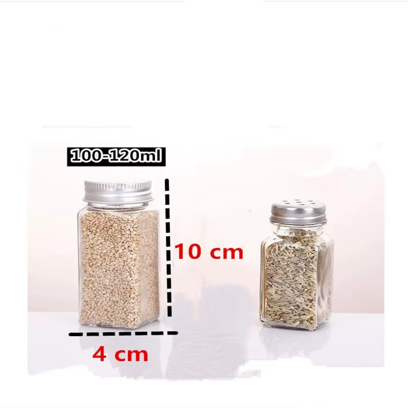 Bouteilles d'épices en verre avec 20 étiquettes à épices