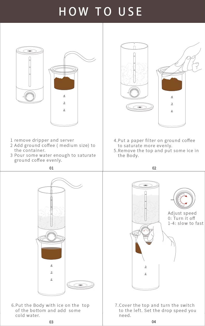 TIMEMORE PRIcy Pipe Ice Drip CoffeeMaker