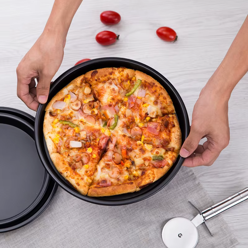Plaque de cuisson ronde antiarina pour pizza