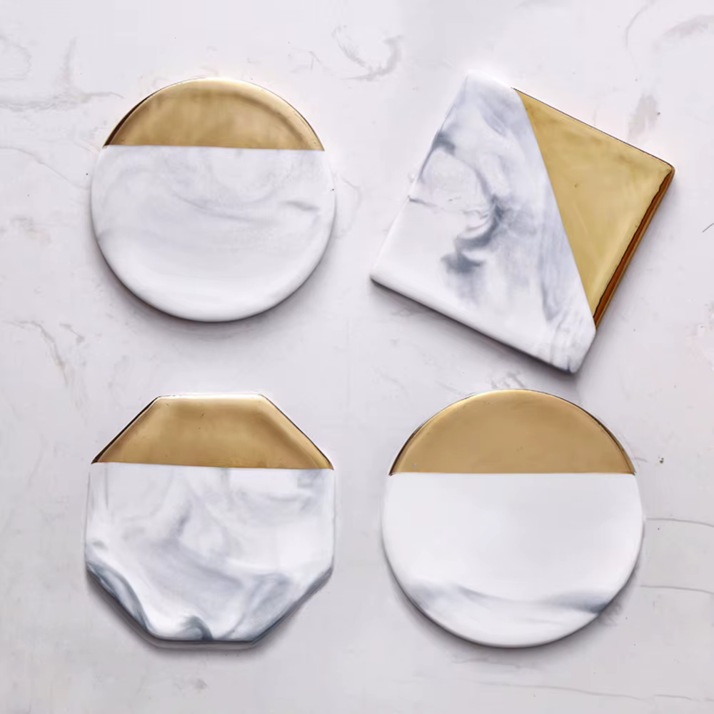 Sous-verres créatifs en céramique