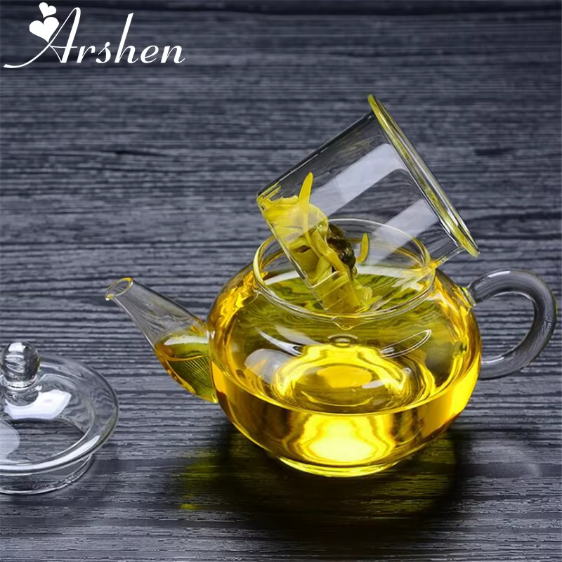 Arshen – théière en verre filtrée et résistante à la chaleur de 250ml