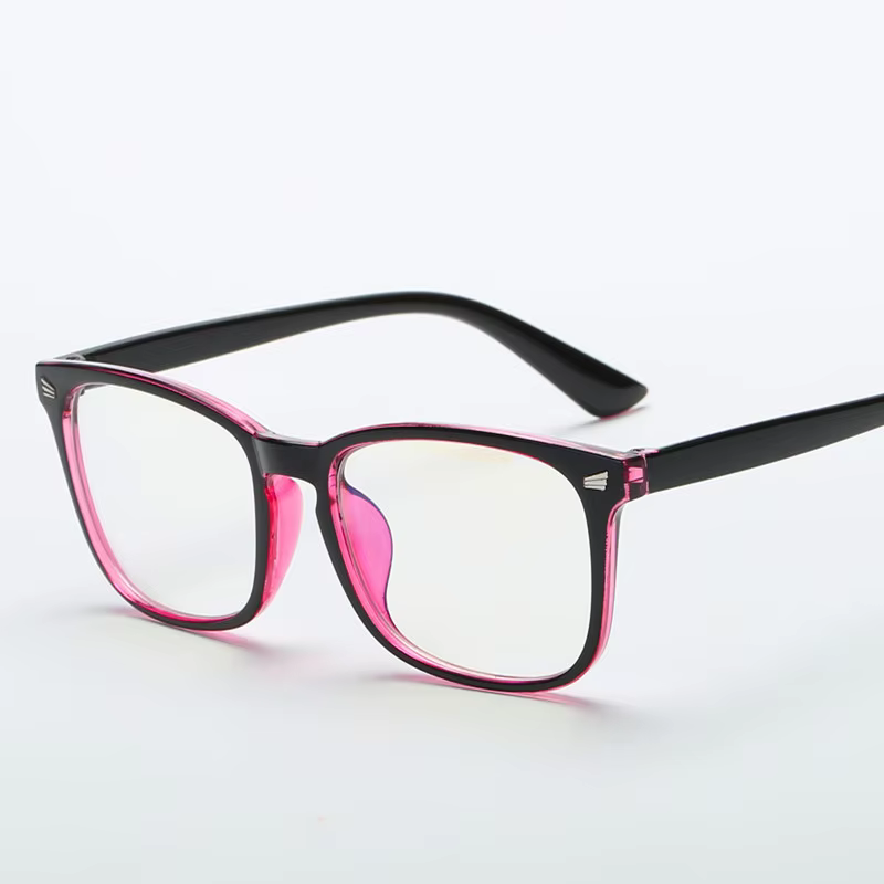 Lunettes carrées unisexes à la mode, lunettes simples, à monture complète, pour hommes et femmes, lunettes optiques de protection contre les radiations