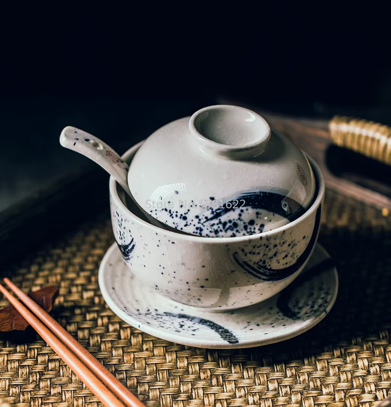 Tasse à soupe en céramique de style japonais
