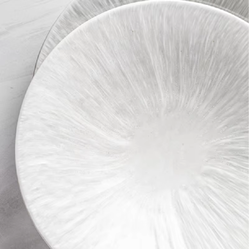 Assiette Profonde Créative avec Chapeau Blanc