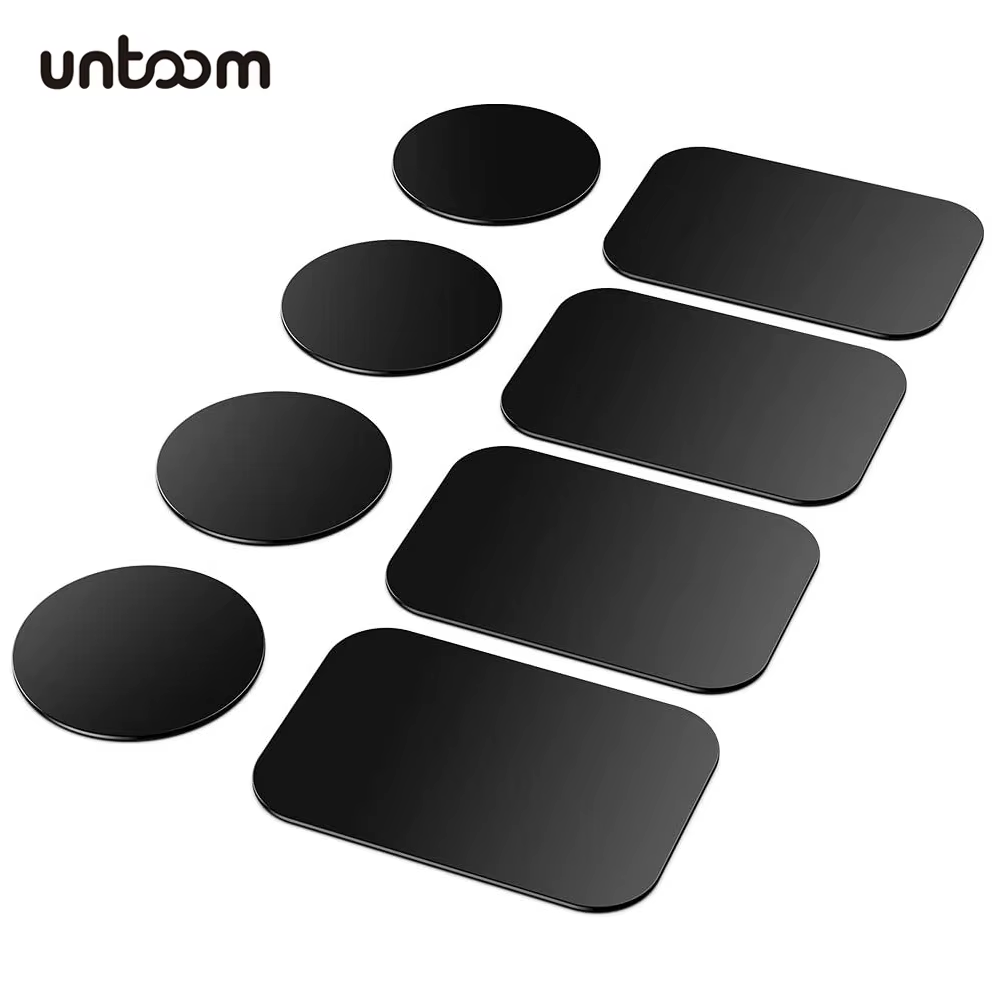 Plaque métallique magnétique pour support de téléphone de voiture, disque autocollant en fer pour support magnétique de téléphone de voiture, compatible iPhone Samsung Xiaomi