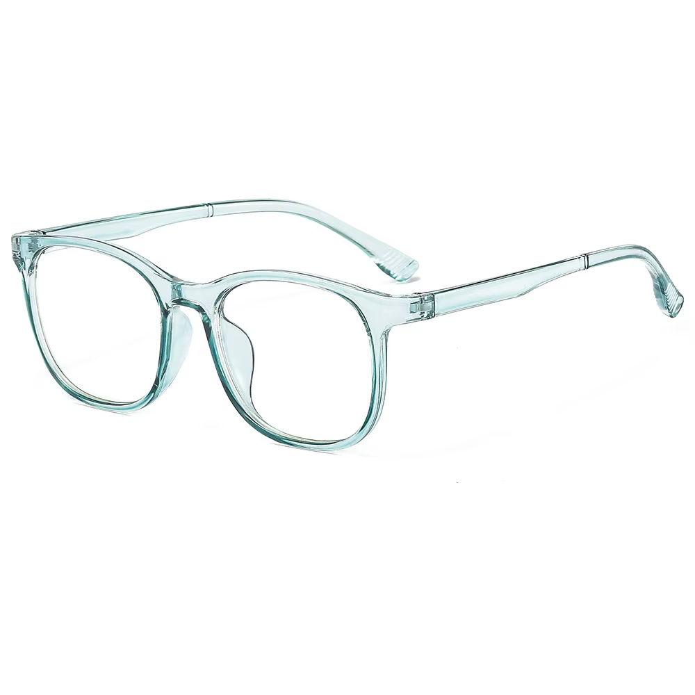 Lunettes d'ordinateur transparentes, monture PC, pour femmes et hommes, anti-lumière bleue, verres carrés, lunettes de protection optiques, lunettes rondes