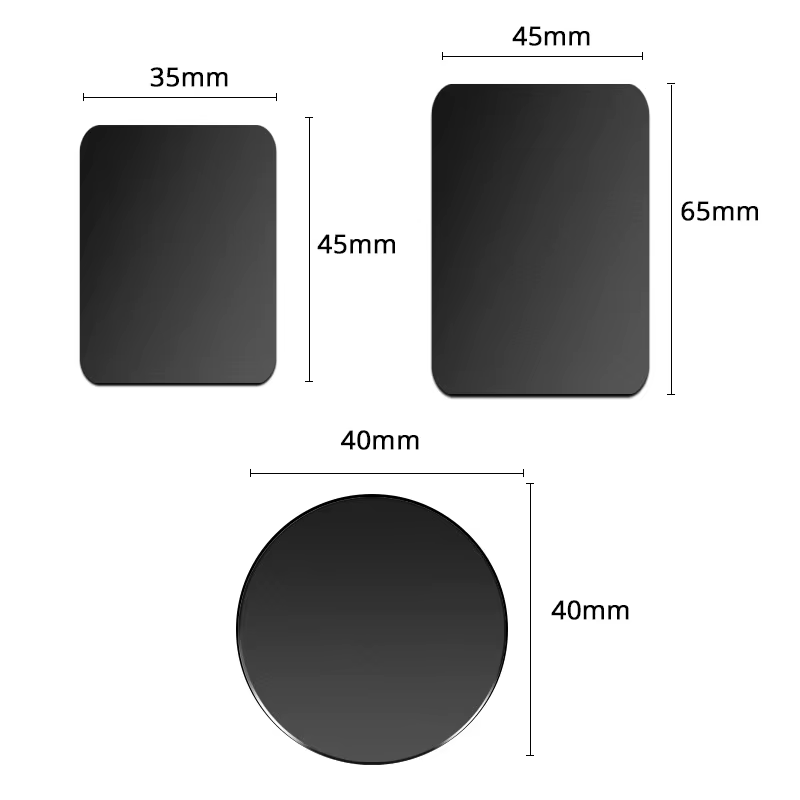 Plaque métallique pour support de téléphone de voiture magnétique universel feuille de fer disque autocollant support téléphone portable support magnétique pour IPhone