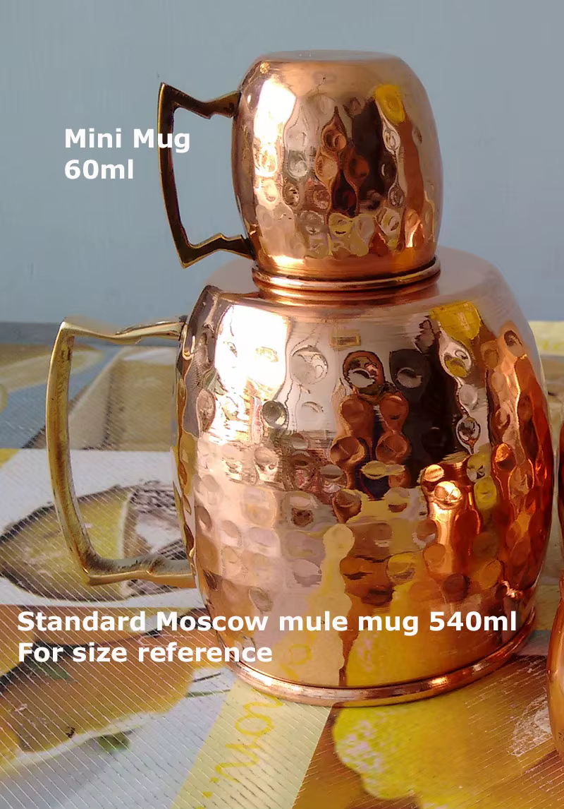 Mini-tasses martelées pour Moscow Mule et expresso