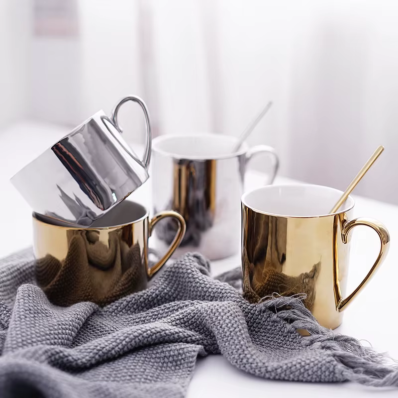 Ins – tasse à café en or plaqué argent