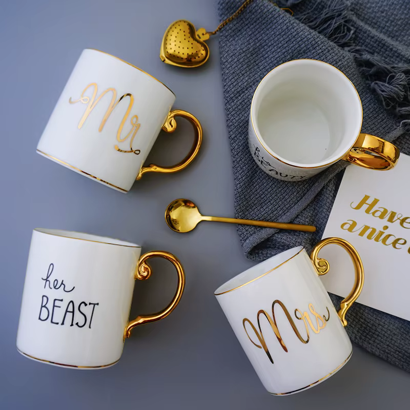 Tasse à café en porcelaine diamant