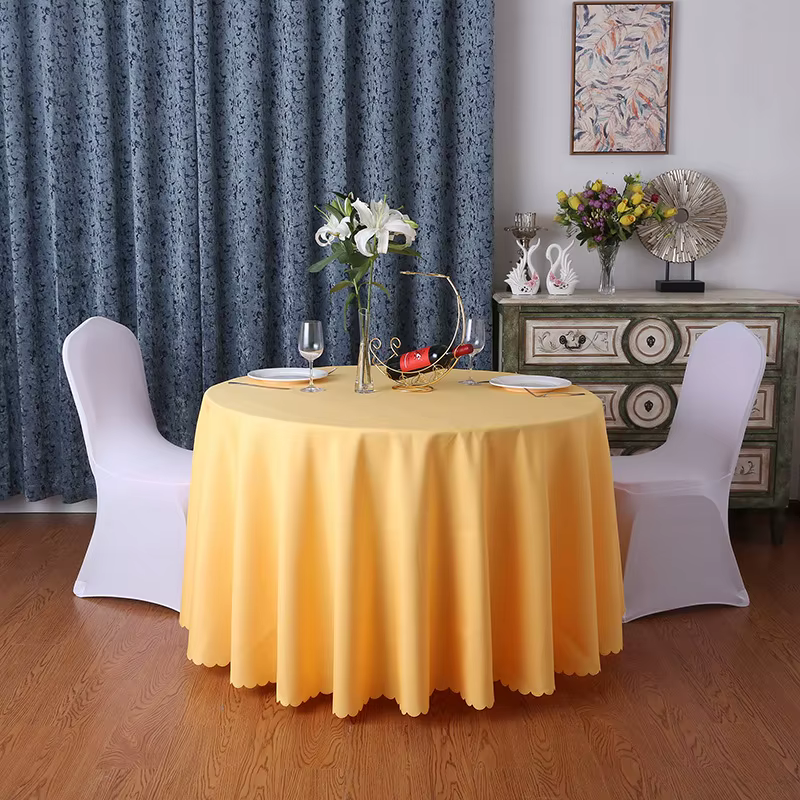 Nappe de Table ronde de couleur unie