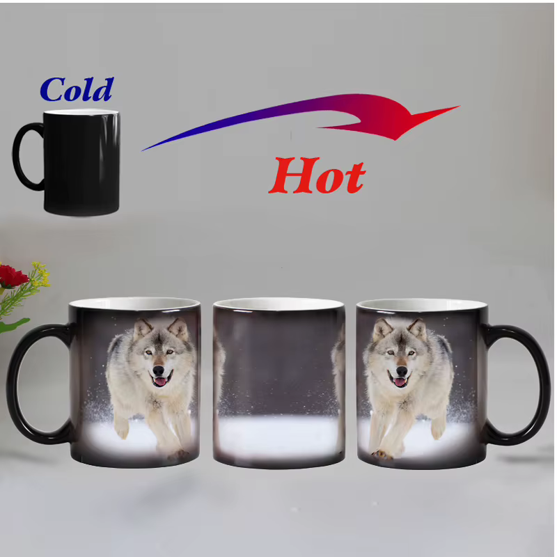 Tasse à café en céramique sensible à la chaleur