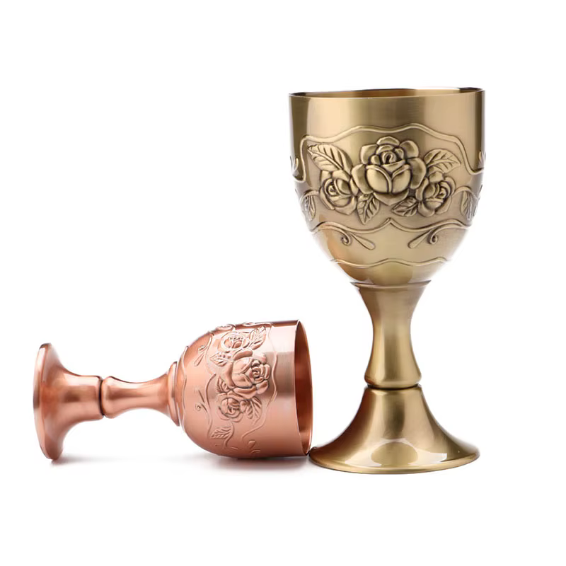 Verres à vin vintage pour la mer Méditerranée