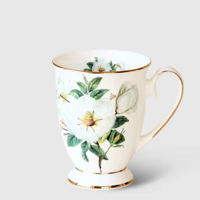Tasse à café élégante en porcelaine ivoire de haute qualité