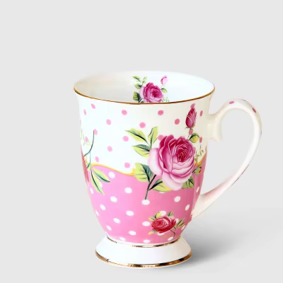 Tasse à café élégante en porcelaine ivoire de haute qualité