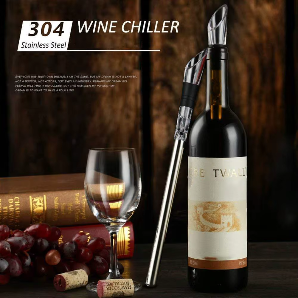 Refroidisseur de Vin Glacé en Acier Inoxydable