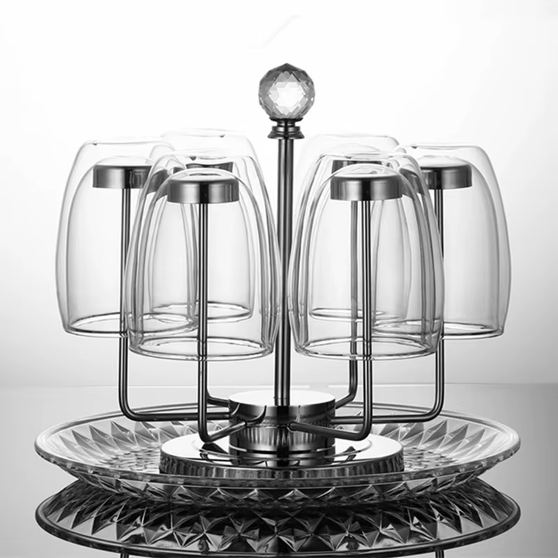 Creative Home-Tasse rotative T1 en acier inoxydable 304, porte-verre