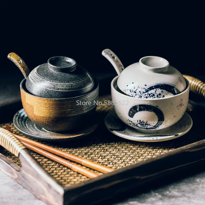 Tasse à soupe en céramique de style japonais