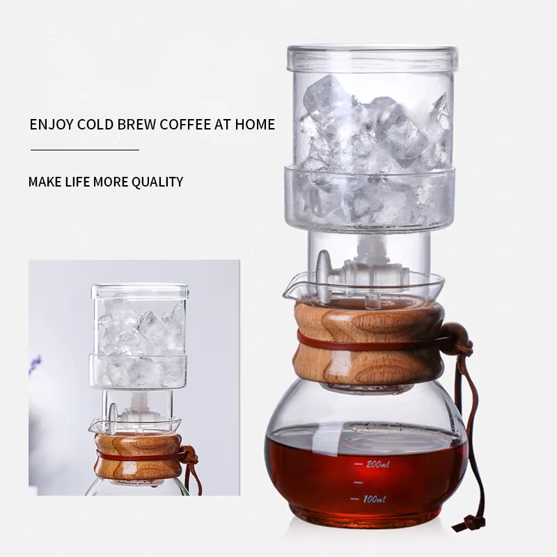 Bouilloire à café en verre pratique