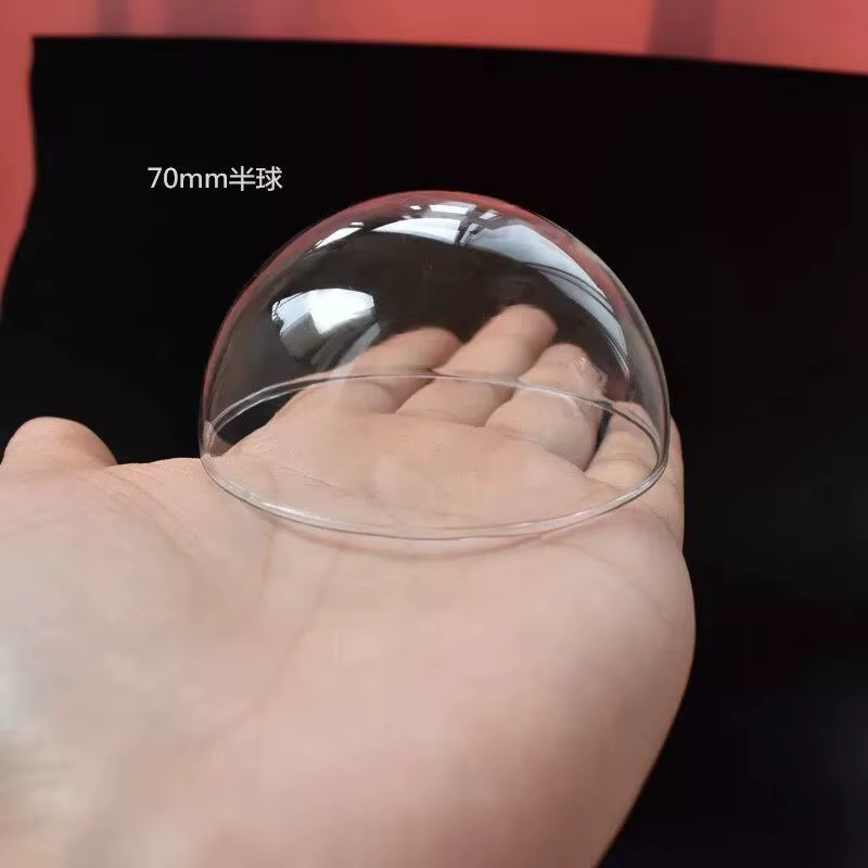 Couvercle en verre demi-rond pour hémisphère