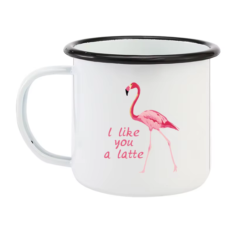 Tasse émaillée personnalisée avec logo