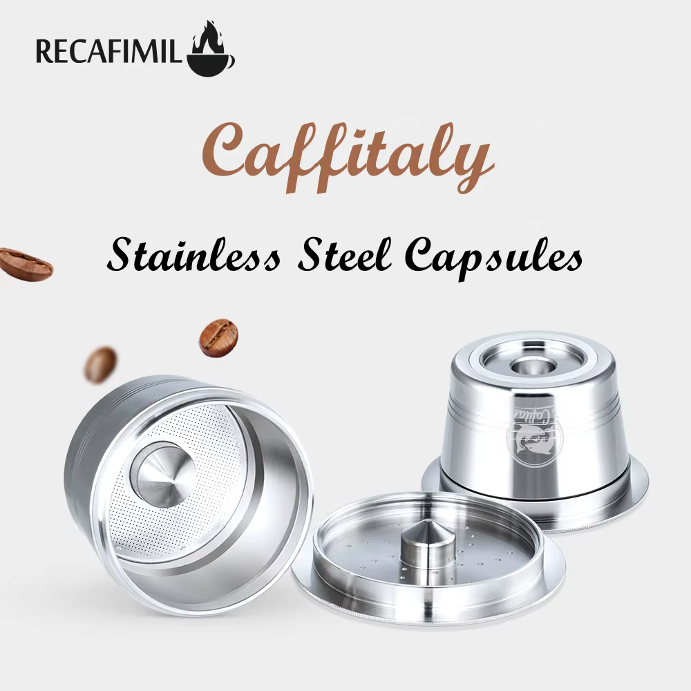 Capsules de café réutilisables en acier inoxydable