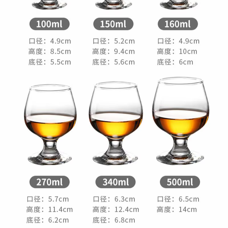 Verre à brandy européen